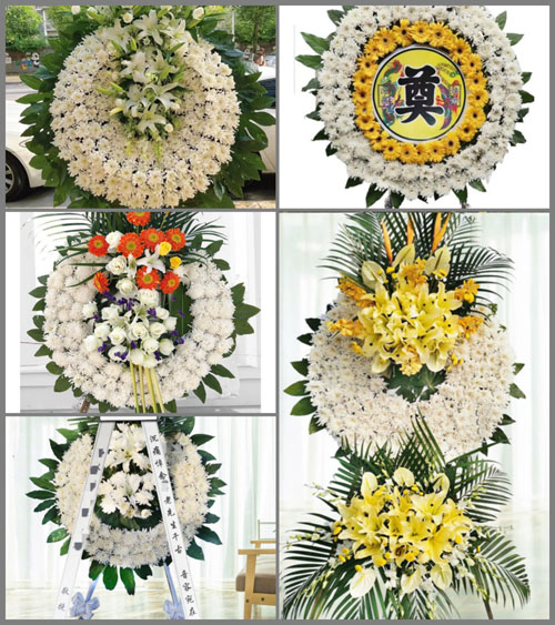 湖南郴州永兴县龙形市乡花圈速递